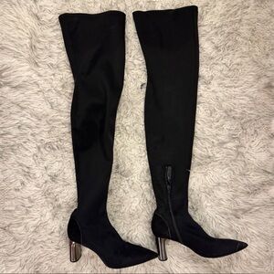 Zara Over The Knee Boots - Black